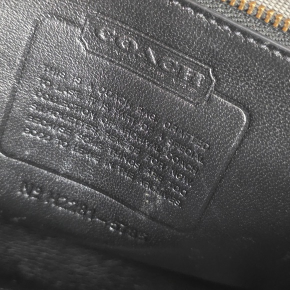 Coach Willis Black Leather Top Handle Bag Brass Hardware Mens Womens - Picture 6 of 11